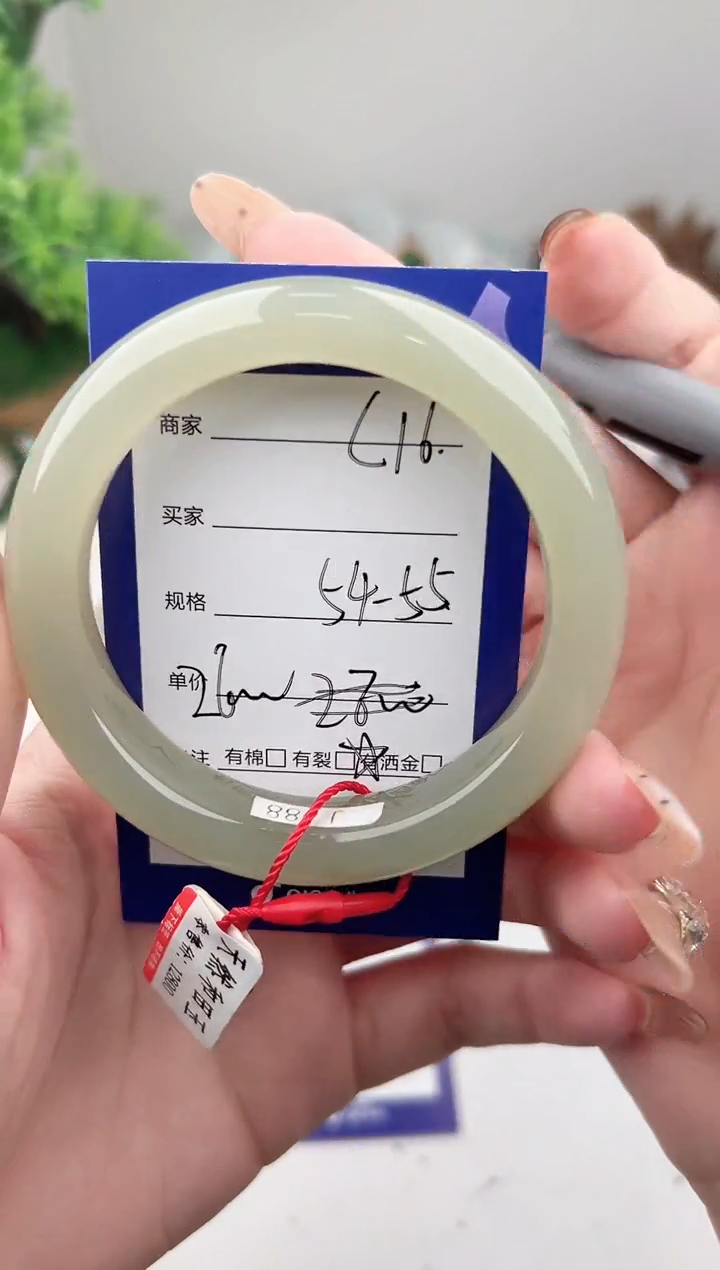 未镶嵌手镯和田玉微色差C16