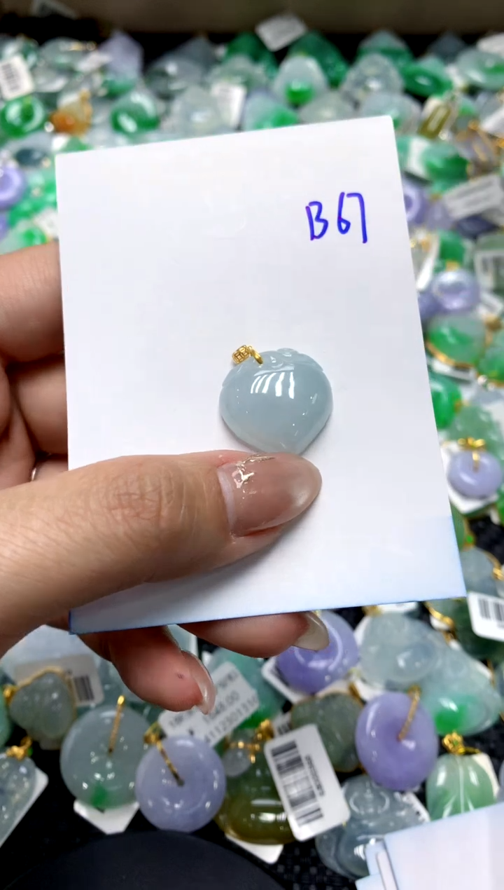 【闪购商品】翡翠颈饰18K金镶嵌1111111111111111