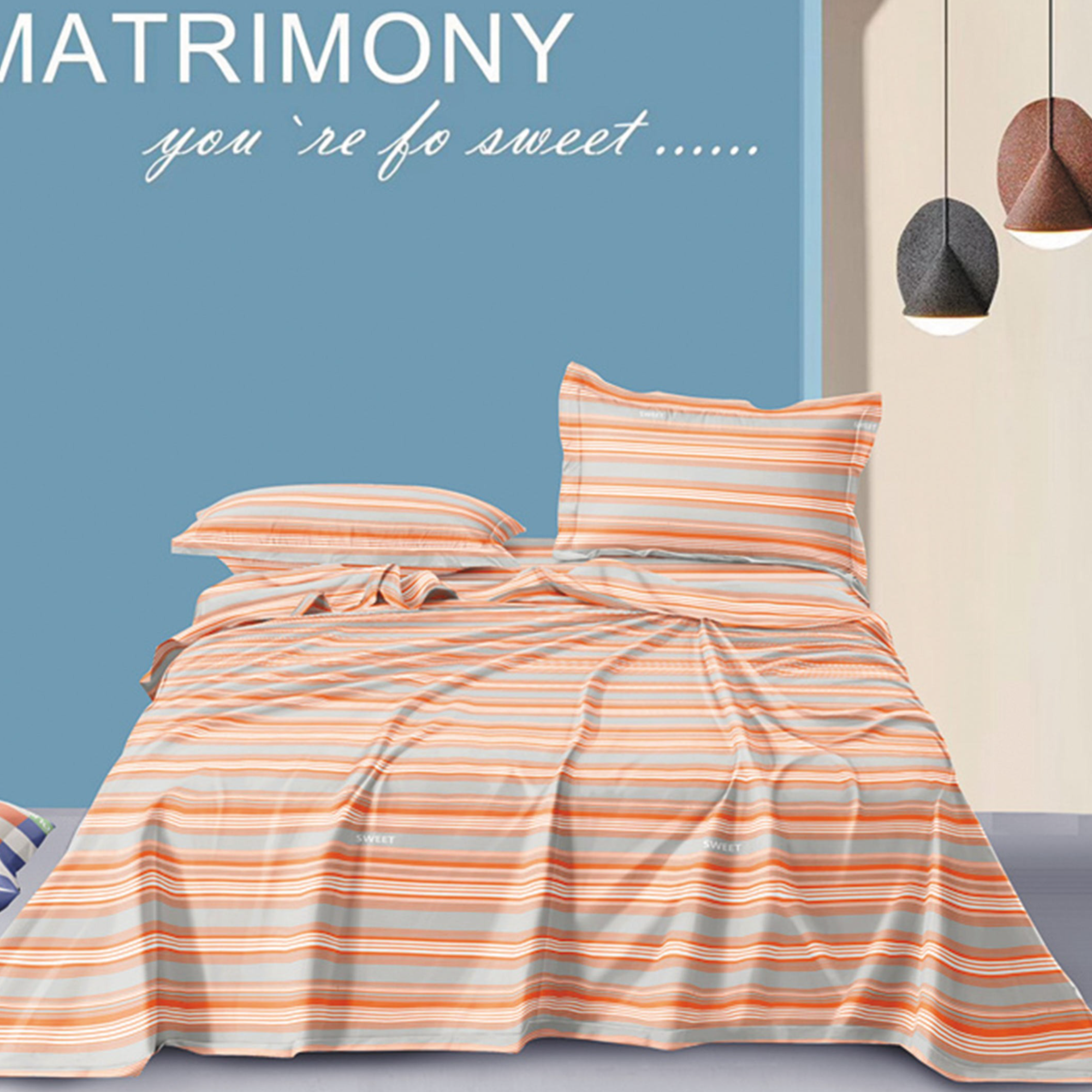 （0218）加厚粗布床单吸汗透气1.95*2.3米（+－5公分）洛丽卡