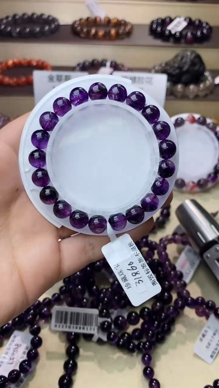 【闪购商品】水晶手链未镶嵌紫超七9m+