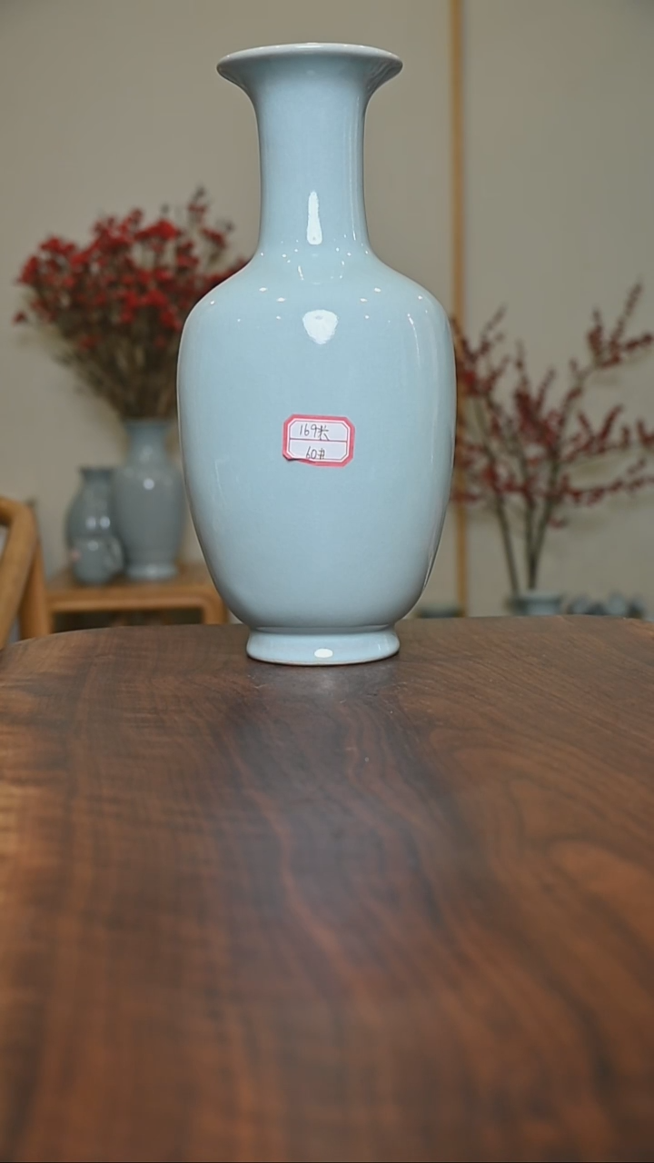 【闪购商品】其他60#玉兰瓶微瑕天青釉 无款