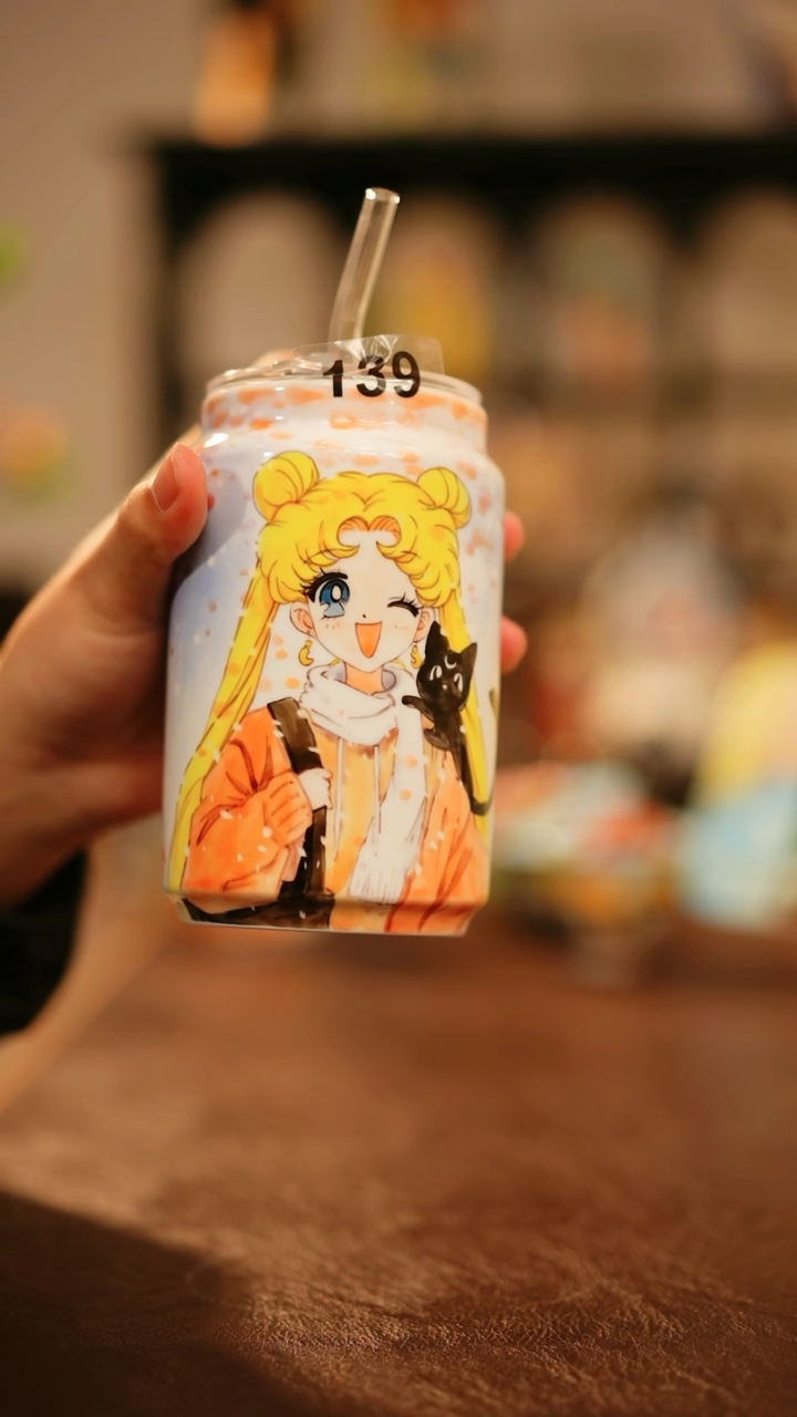 【闪购商品】杯景德镇高温釉下彩手绘陶瓷139