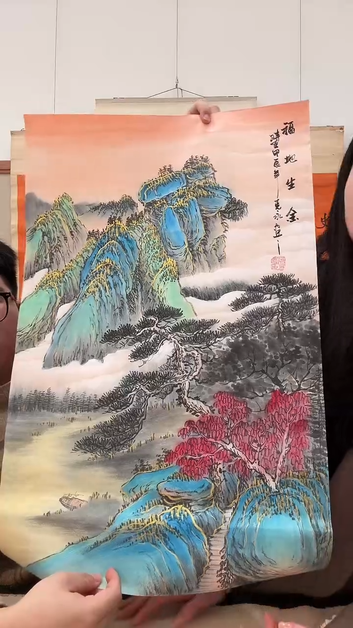 书法J陈老师国画作品一件
