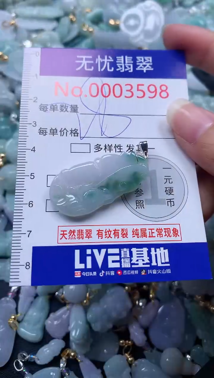 颈饰未镶嵌翡翠3598