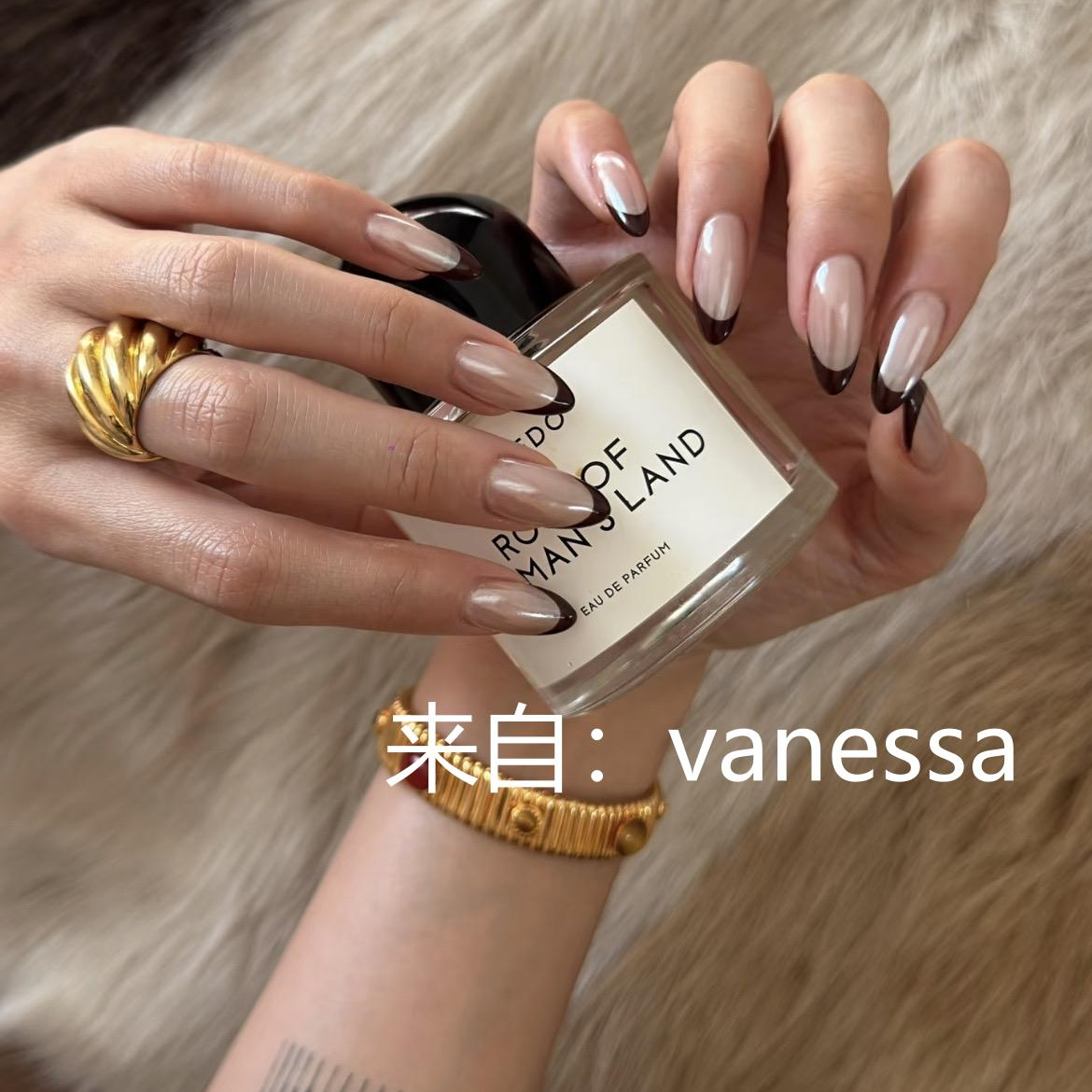 [ 柏林晚风 ] 一尔 蹭粉 法式 纯手工穿戴甲