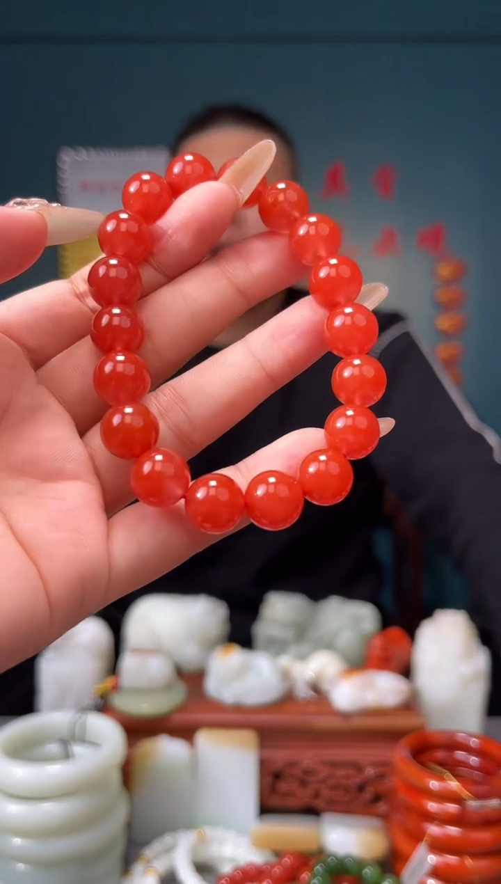 【闪购商品】南红玛瑙颈饰未镶嵌手串