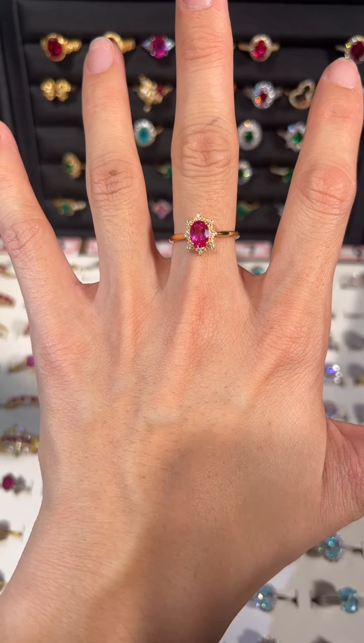 【闪购商品】红宝石戒指银S925镶嵌105315.