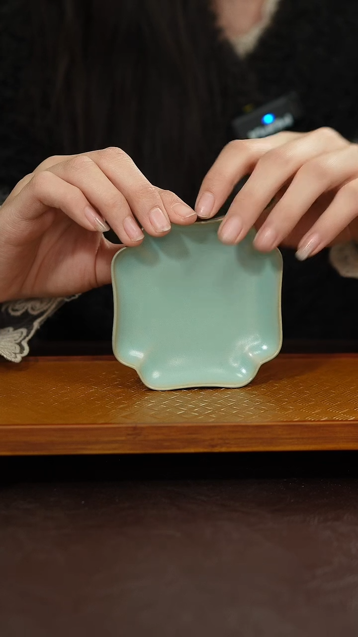 摆件陶原矿原釉汝宋汝瓷