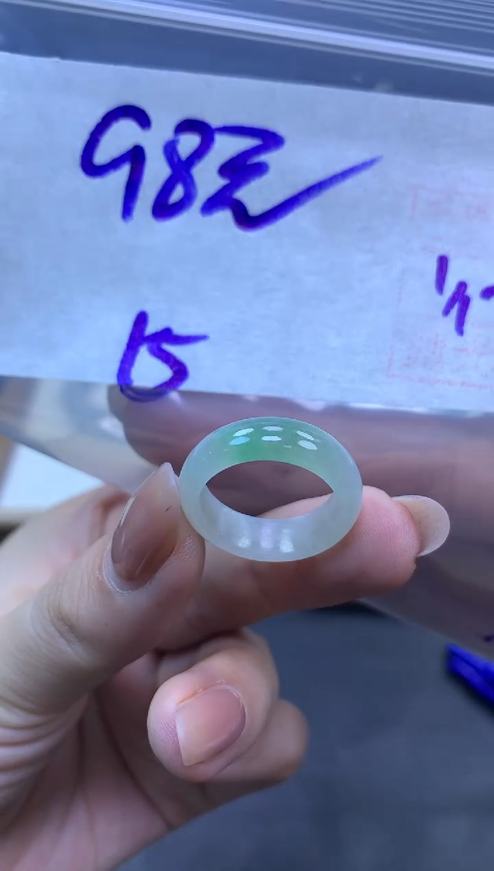 未镶嵌定制翡翠全61戒圈15#98元多样性拍一发一毛货需抛光