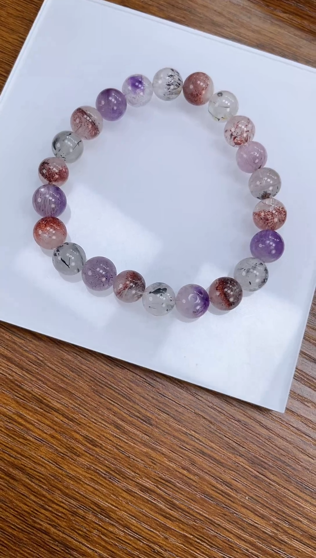 【闪购商品】水晶手链未镶嵌天然超七8mm多样性发一