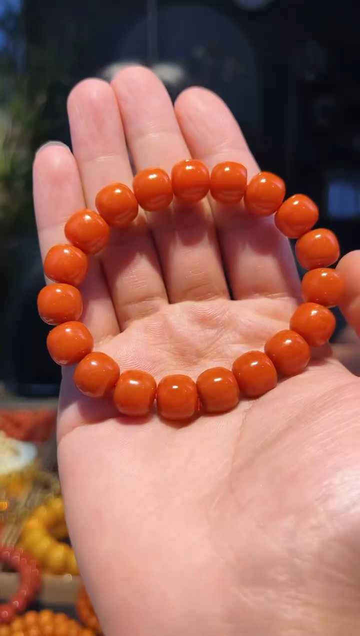 手串未镶嵌南红玛瑙12+-单圈