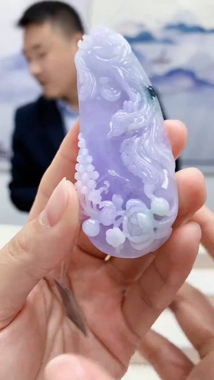 未镶嵌定制翡翠5174lr-毛货挂件30