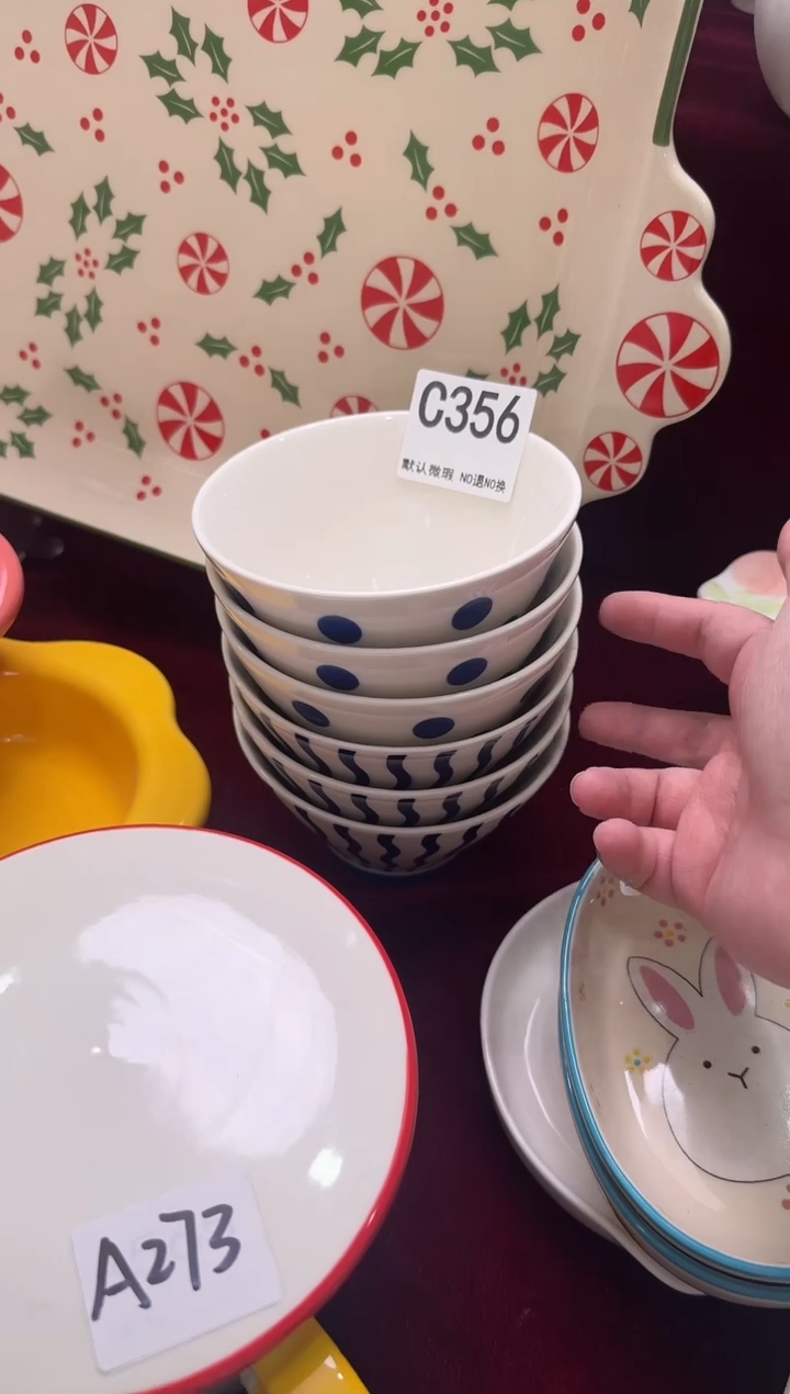 摆件陶C356-3个   仓库微瑕陶瓷清仓福利