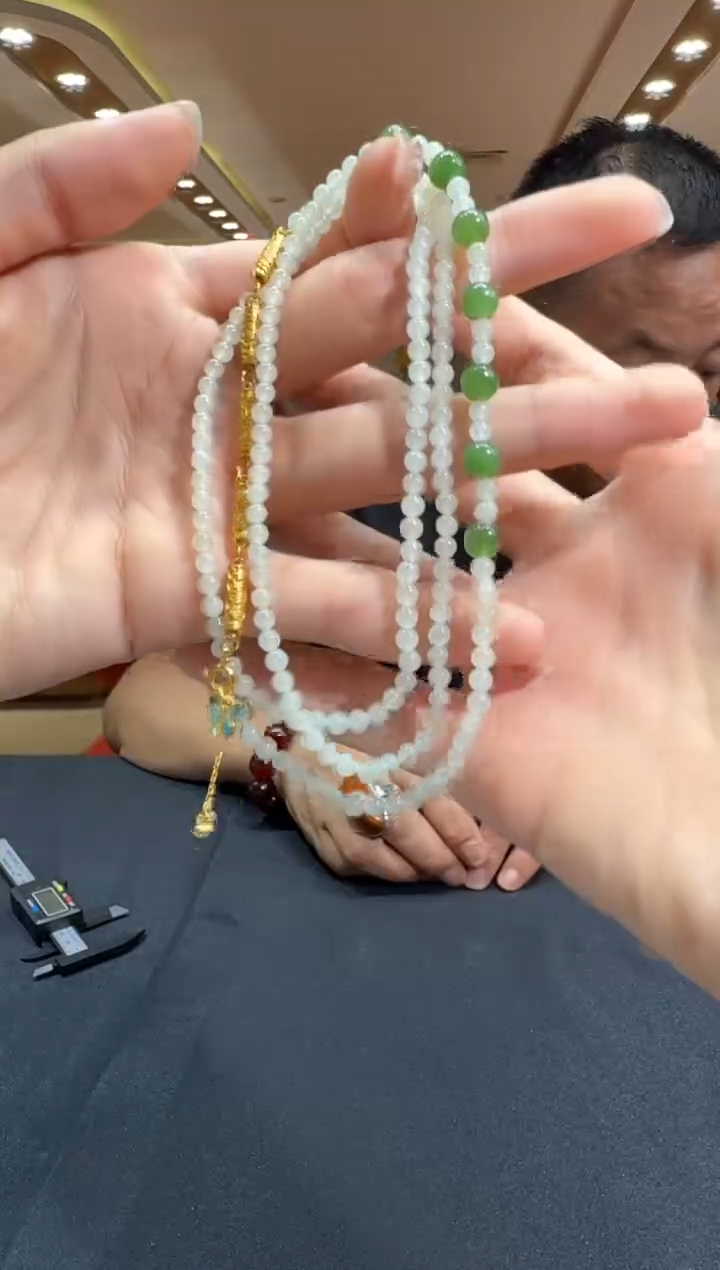 和田玉未镶嵌颈饰项链3-4（多样性发一）