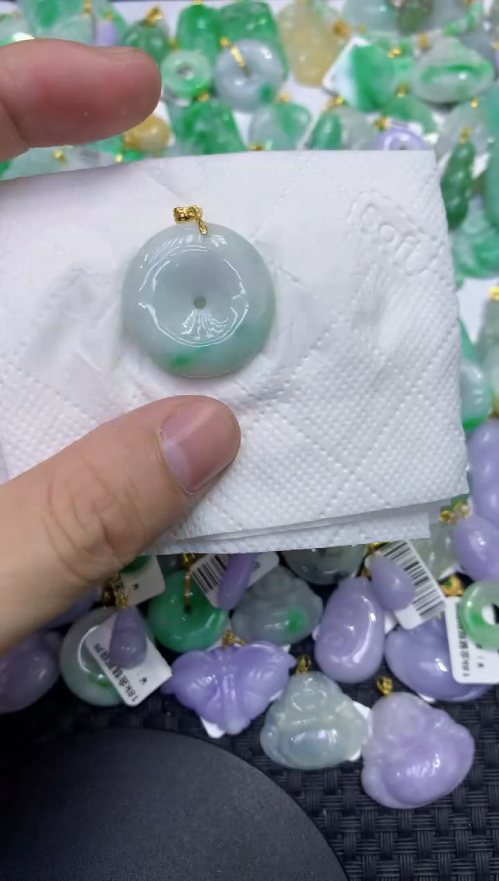 颈饰未镶嵌翡翠天然缅甸A货翡翠