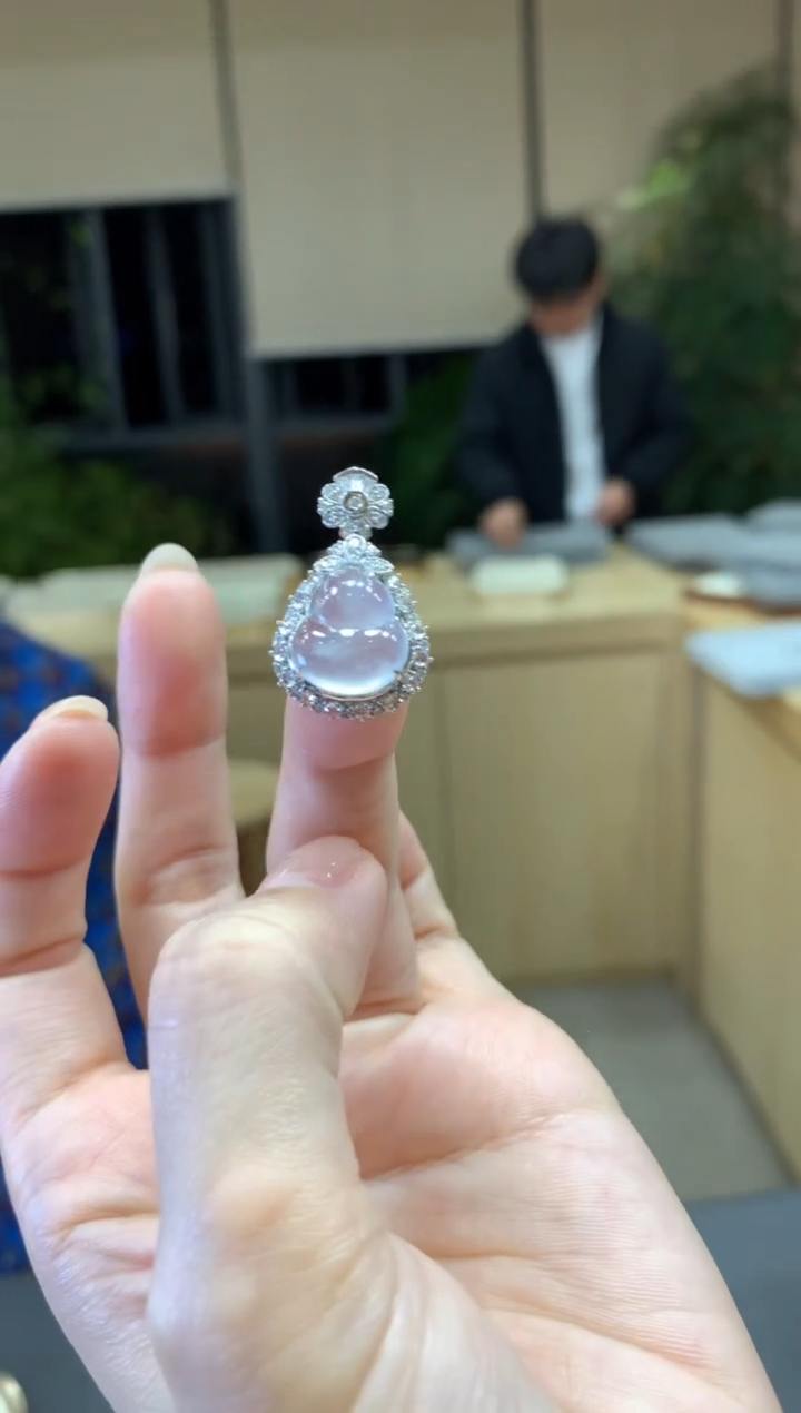 【闪购商品】翡翠颈饰18K金镶嵌|不退不换