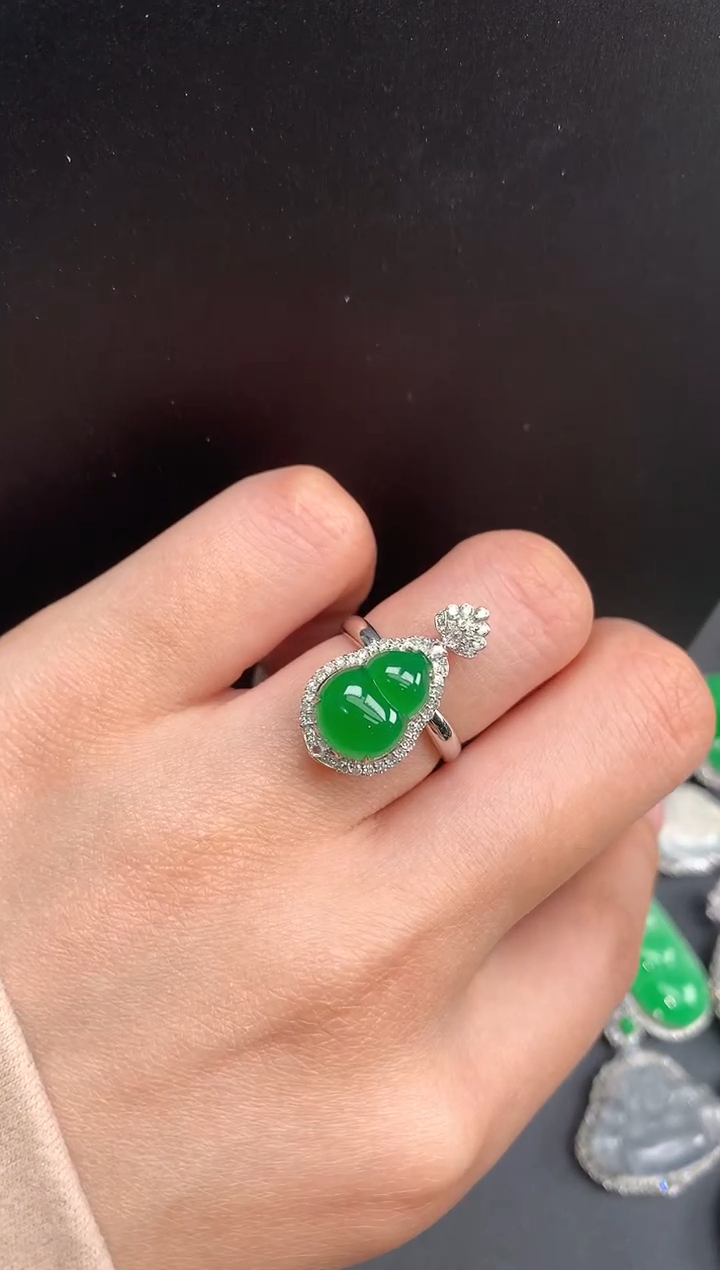 【闪购商品】翡翠颈饰18K金镶嵌3163两用款