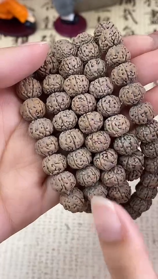 【闪购商品】金刚菩提手串灰皮老树王尺寸8真空包装带钢印高货