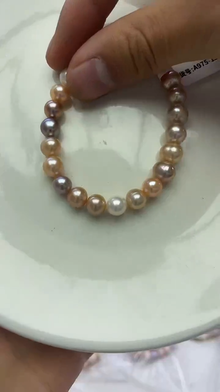未镶嵌手链淡水珍珠糖果手链