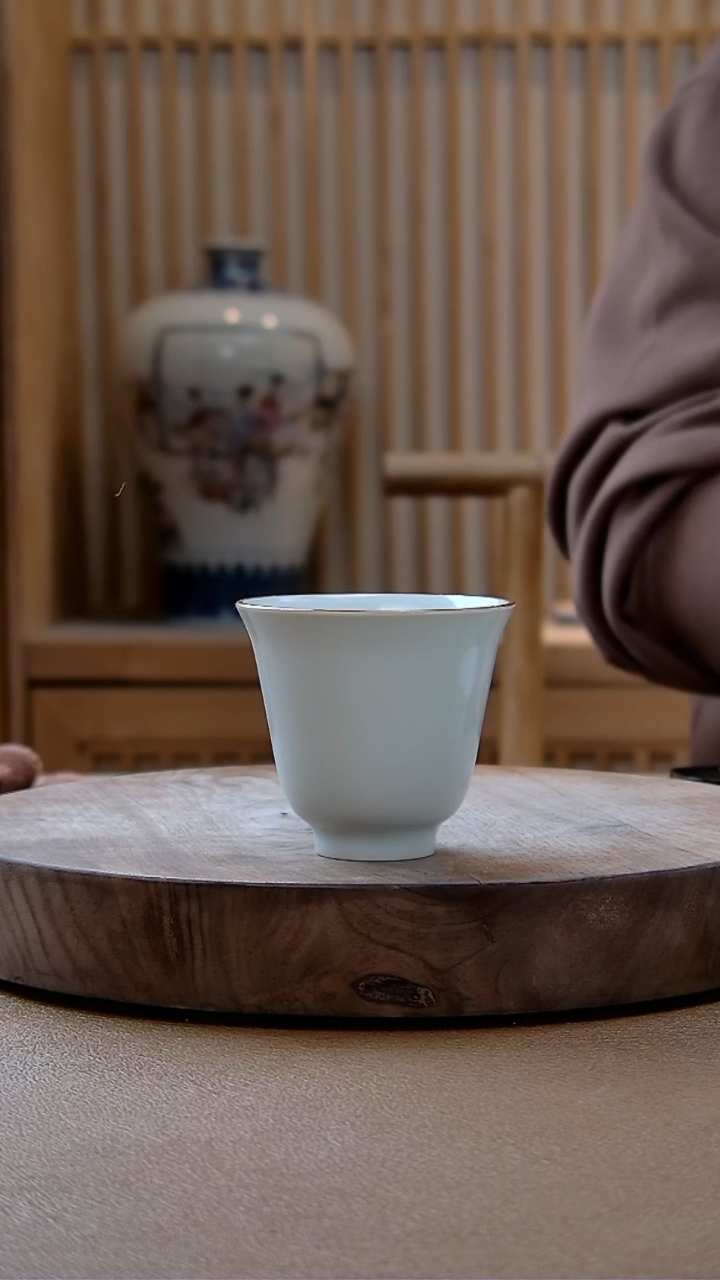 【闪购商品】拾玉窑汝釉不开片手握杯