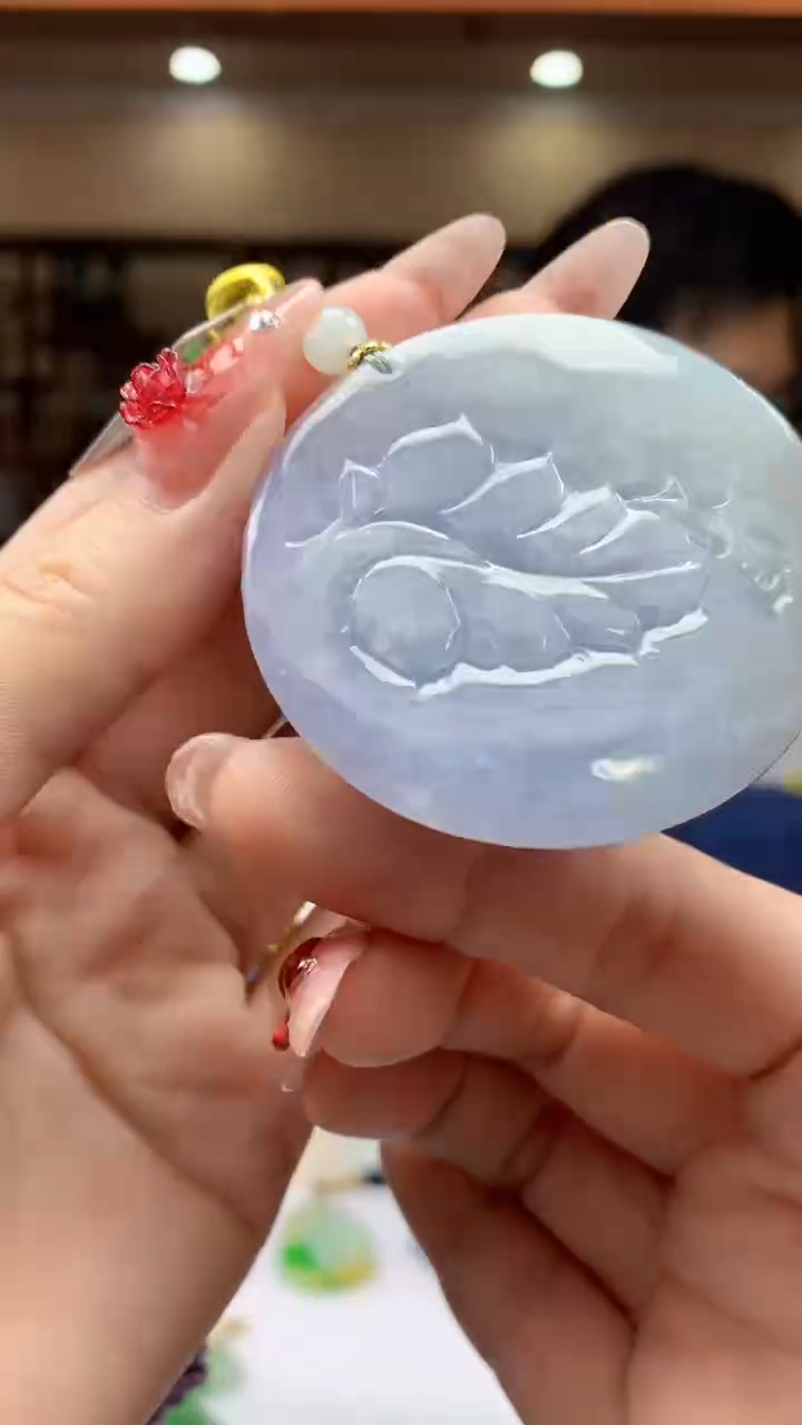 【闪购商品】定制翡翠未镶嵌1002ry-毛货挂件4