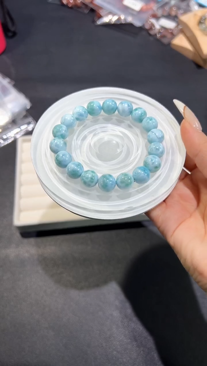 未镶嵌针钠钙石（海纹石）手串12d多样性发其一【1条】默认微瑕