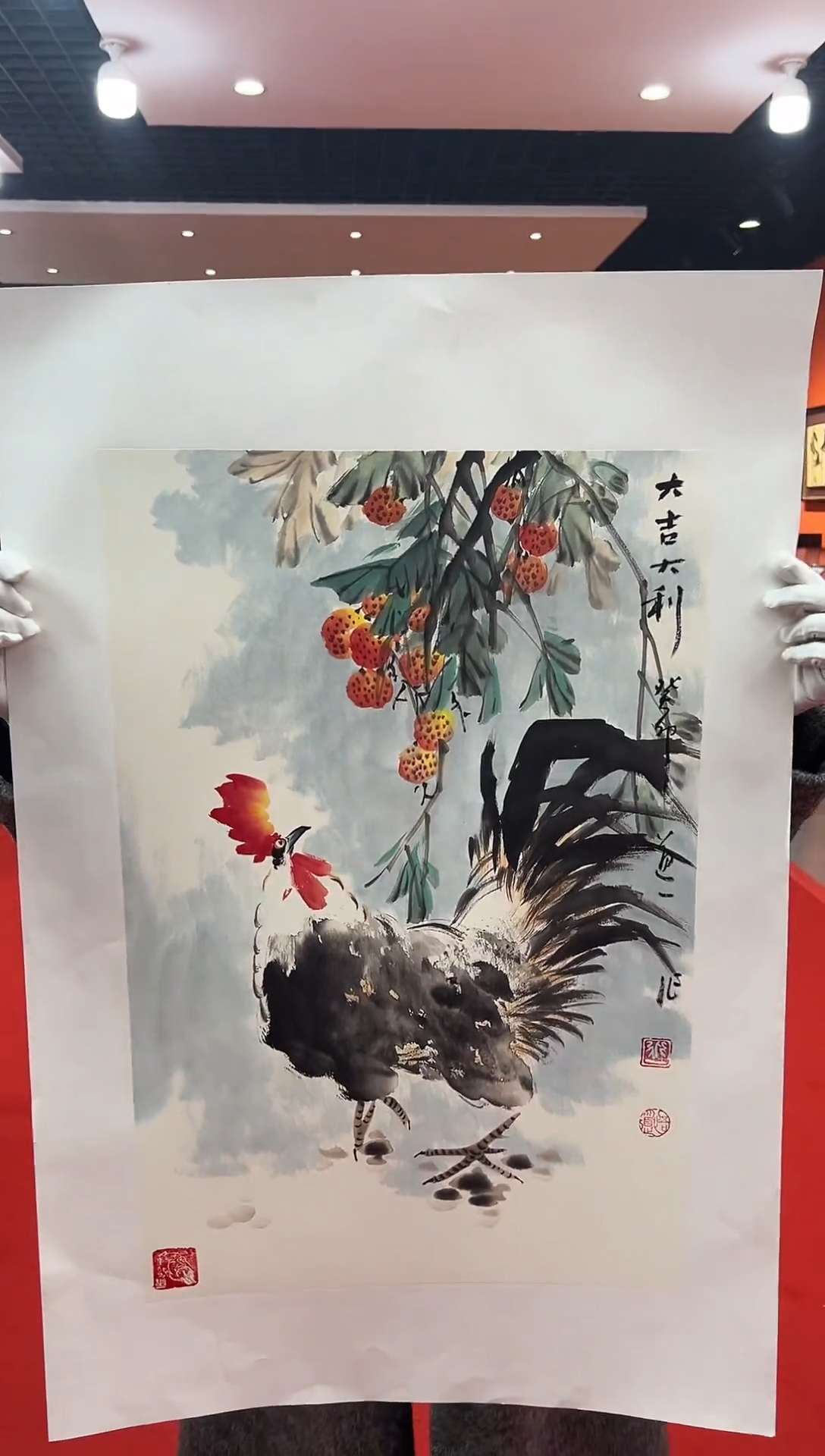 【闪购商品】国画道一老师亲笔绘画作品A4