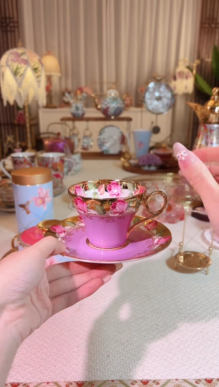 【闪购商品】瓷19朵玫瑰-紫釉