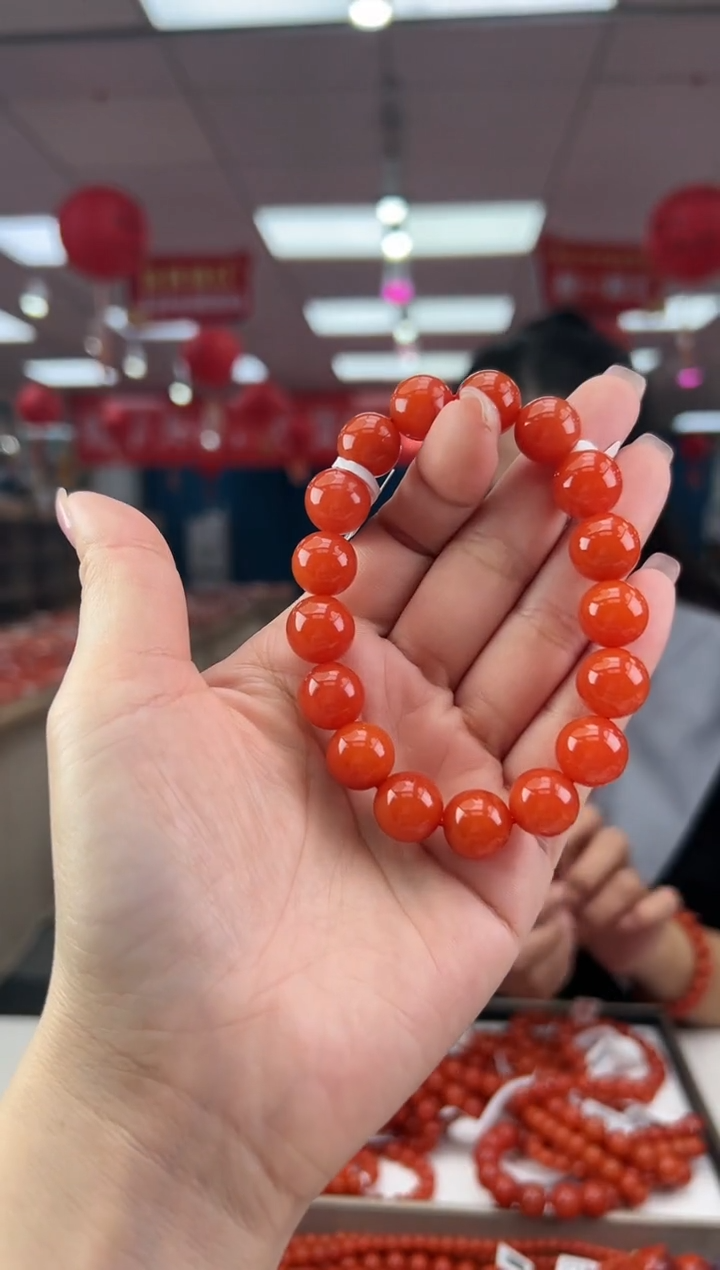 【闪购商品】南红玛瑙珠串未镶嵌多样发其一/12/HS9992271
