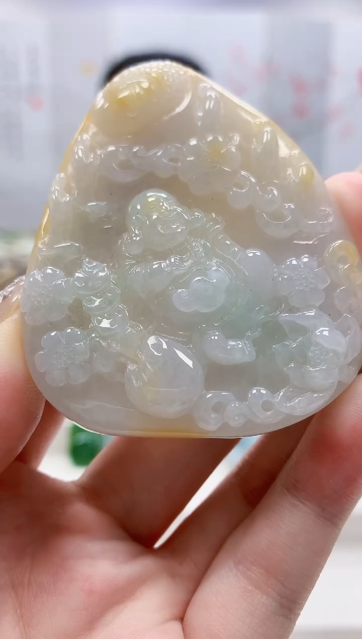 未镶嵌定制翡翠4852jw-毛货挂件15
