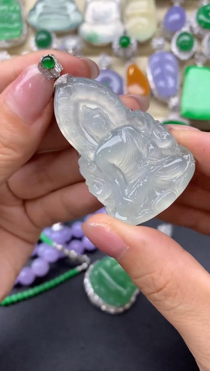 【闪购商品】翡翠颈饰18K金镶嵌506-中国好珍宝