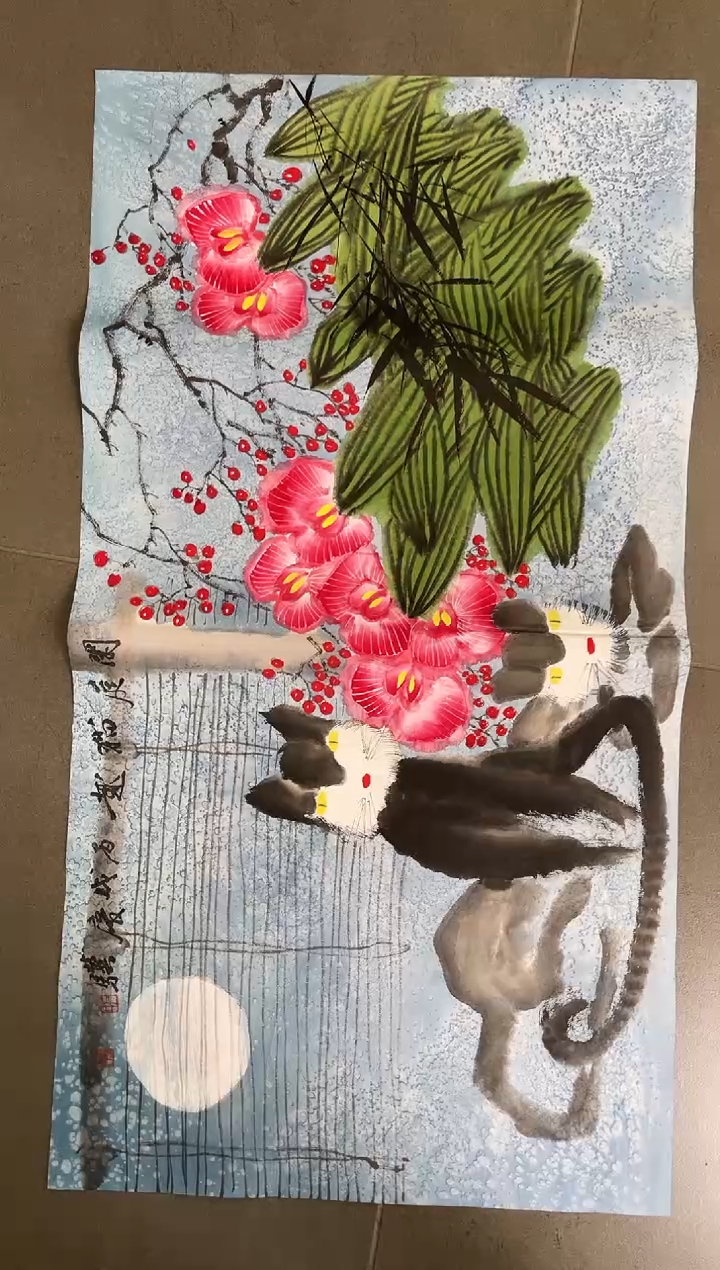 绘画听*者韩江书画-石老师