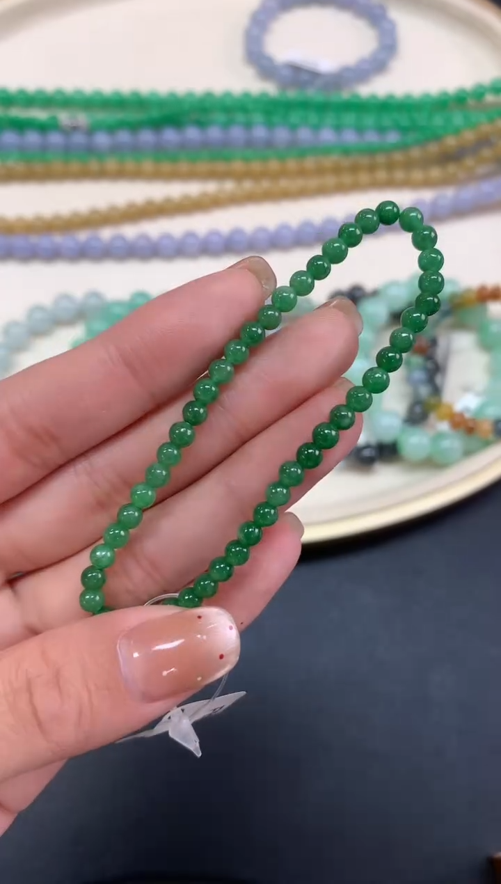 【闪购商品】翡翠手链未镶嵌手串A463|2980