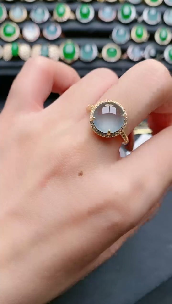 【闪购商品】翡翠戒指银S925镶嵌1111111