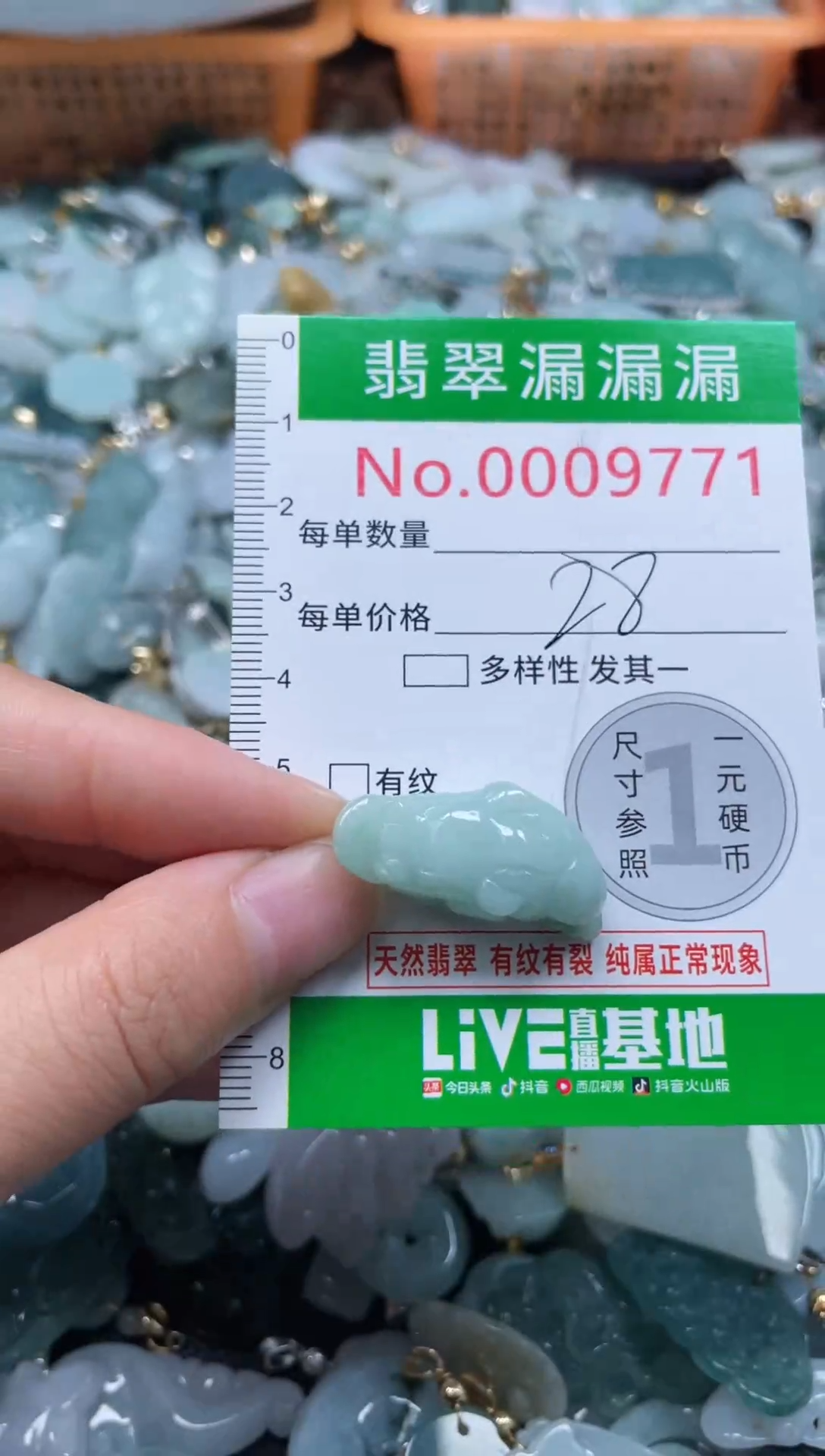 颈饰未镶嵌翡翠9771