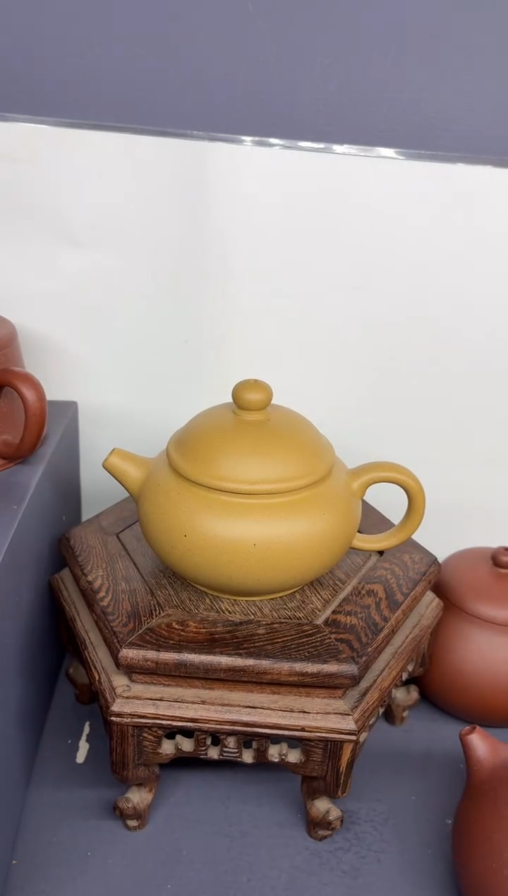 茶壶紫砂黄金段 圆珠