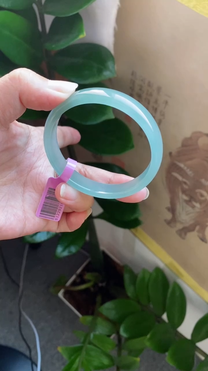 【闪购商品】翡翠手镯未镶嵌（高冰冰蓝）26号