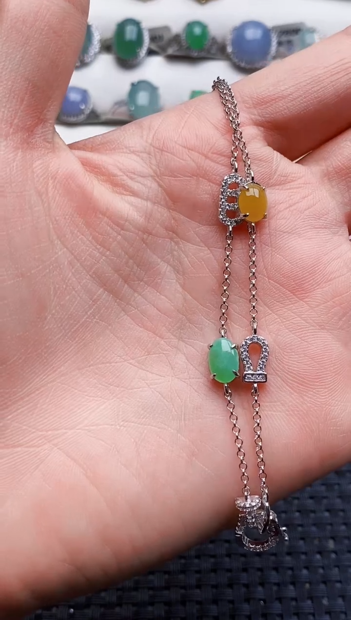 银S925镶嵌戒指翡翠1176