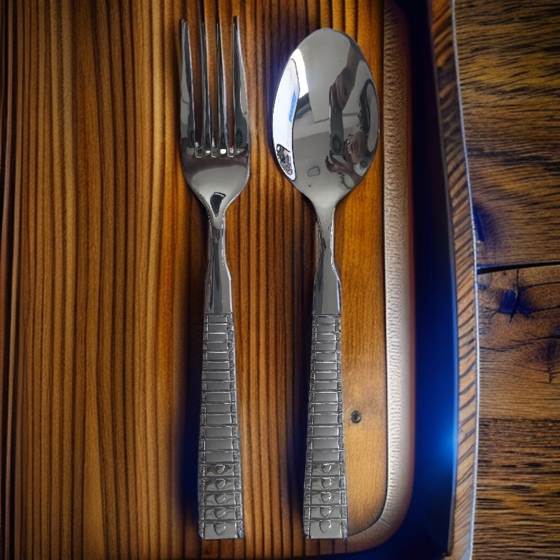 德国霍夫那主餐勺叉组合，外贸原单，304不锈钢餐勺餐叉