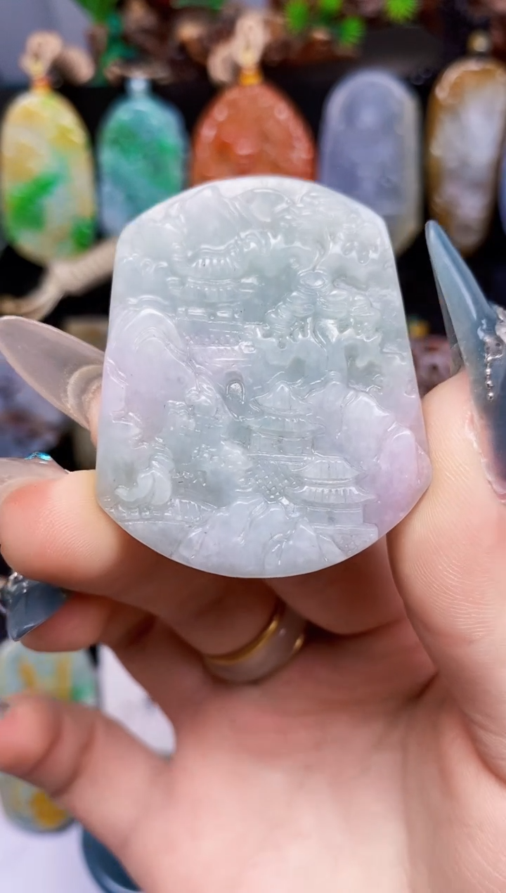 【闪购商品】翡翠颈饰未镶嵌A货翡翠