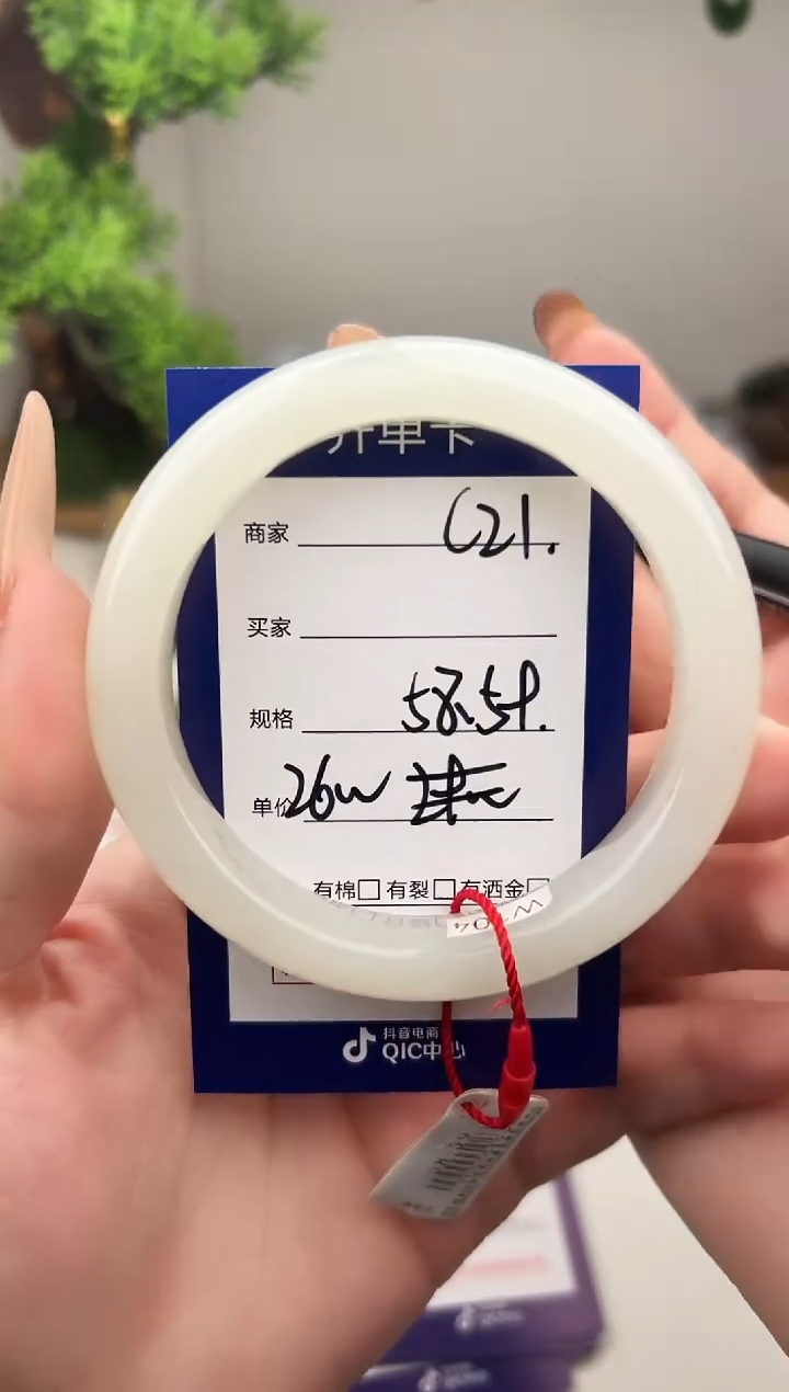 未镶嵌手镯和田玉微色差C21