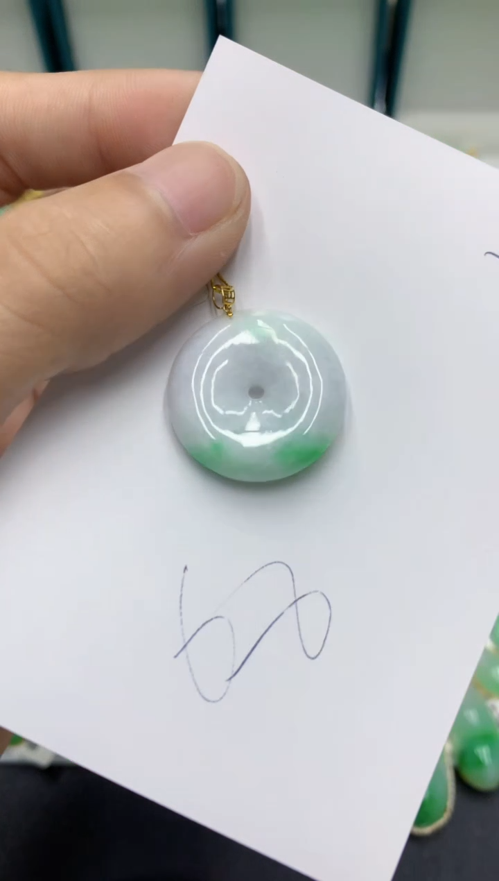 【闪购商品】翡翠18K金镶嵌颈饰翡翠
