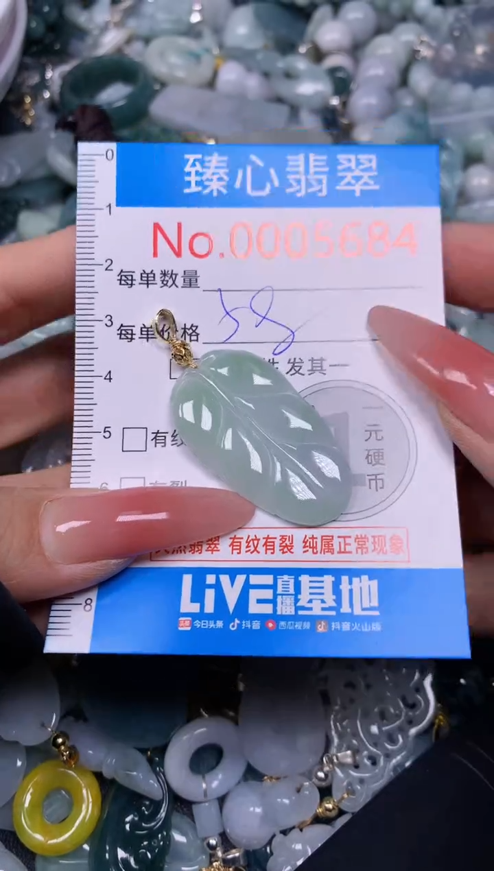 【闪购商品】翡翠颈饰未镶嵌含绳0005684