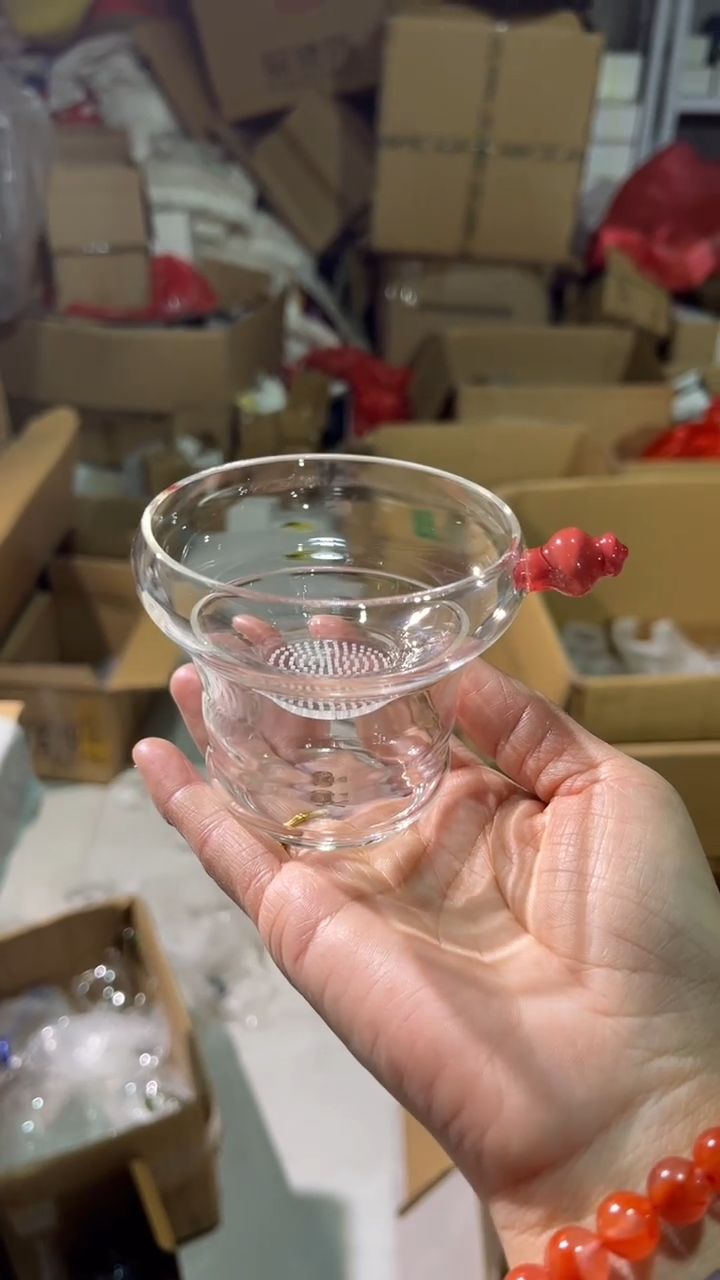 全玻璃茶漏  汝红