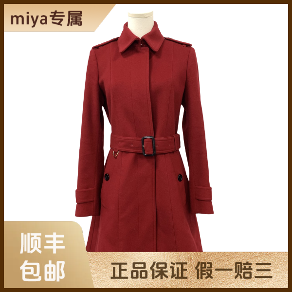 妃鱼/博柏利/羊毛/大衣/95新/M2/25