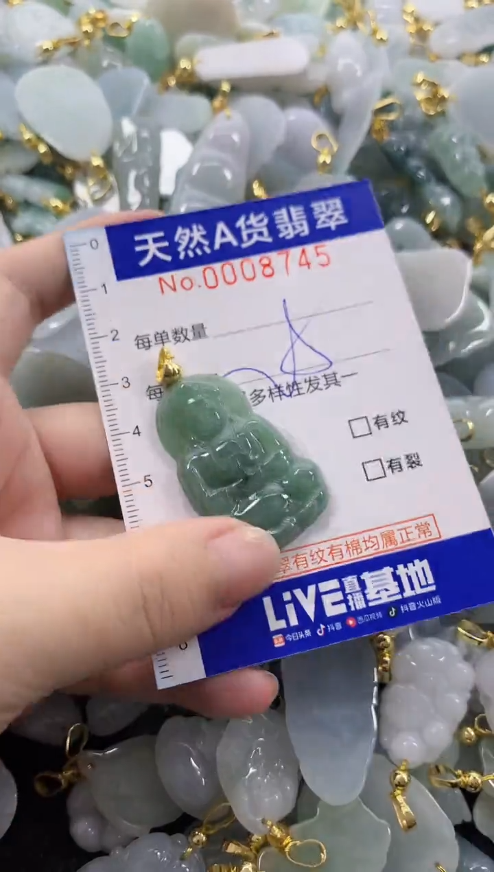 颈饰未镶嵌翡翠天然A货翡翠