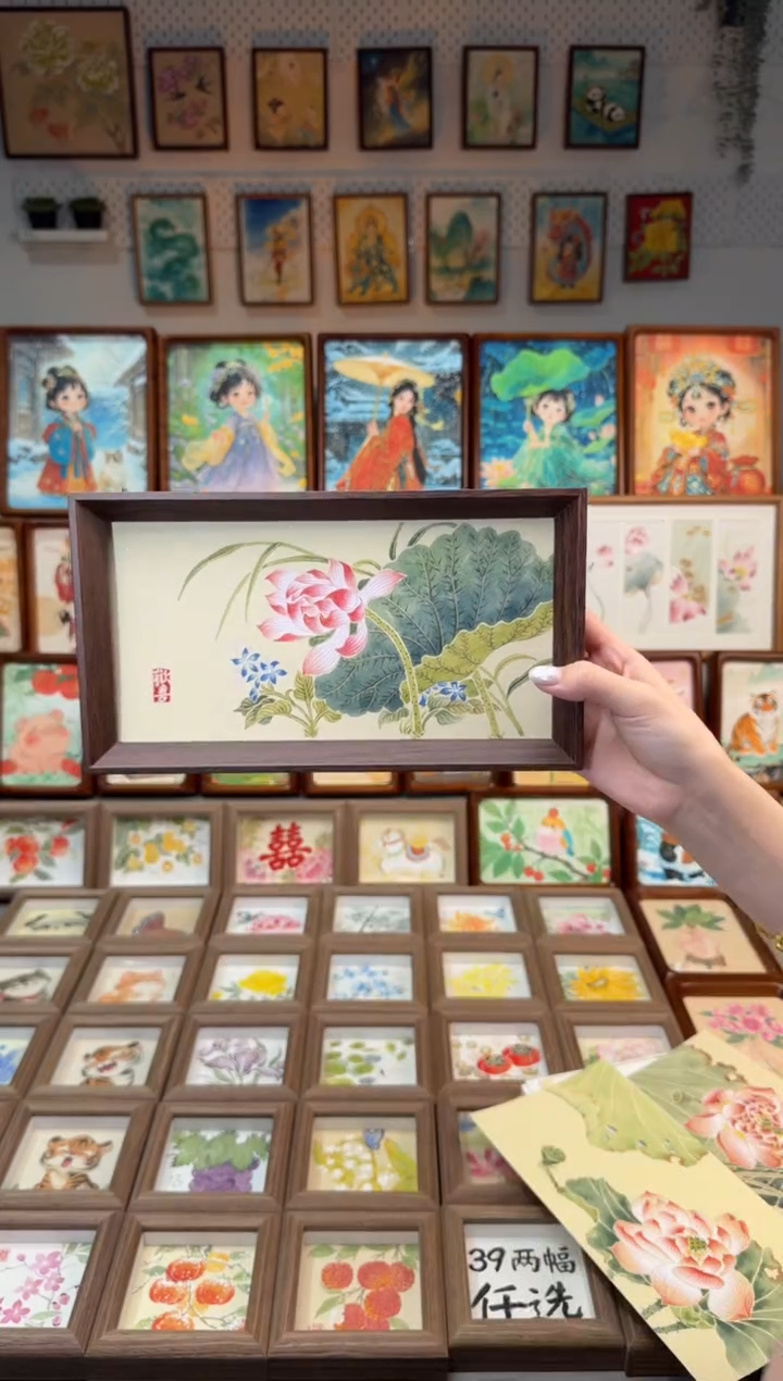 国画小兰花荷花 手绘国画27