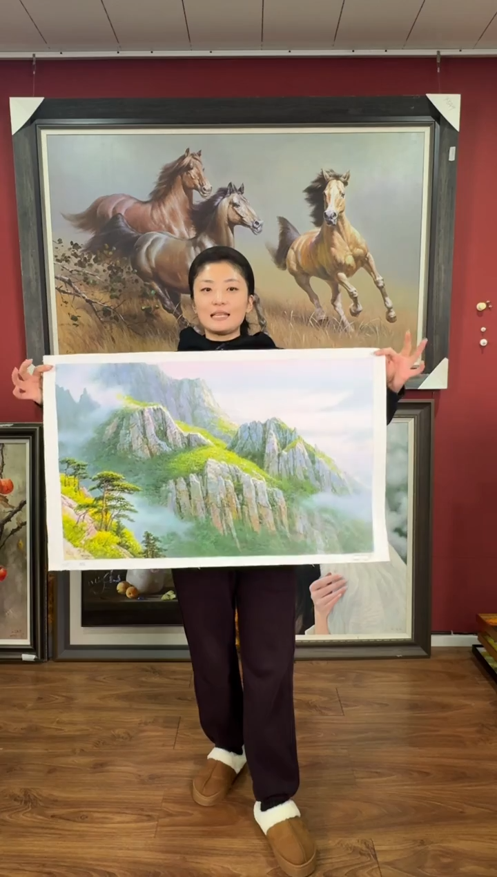 油画【103号】约50*70cm丨朝鲜原创纯手绘孤品油画丨顺丰包邮