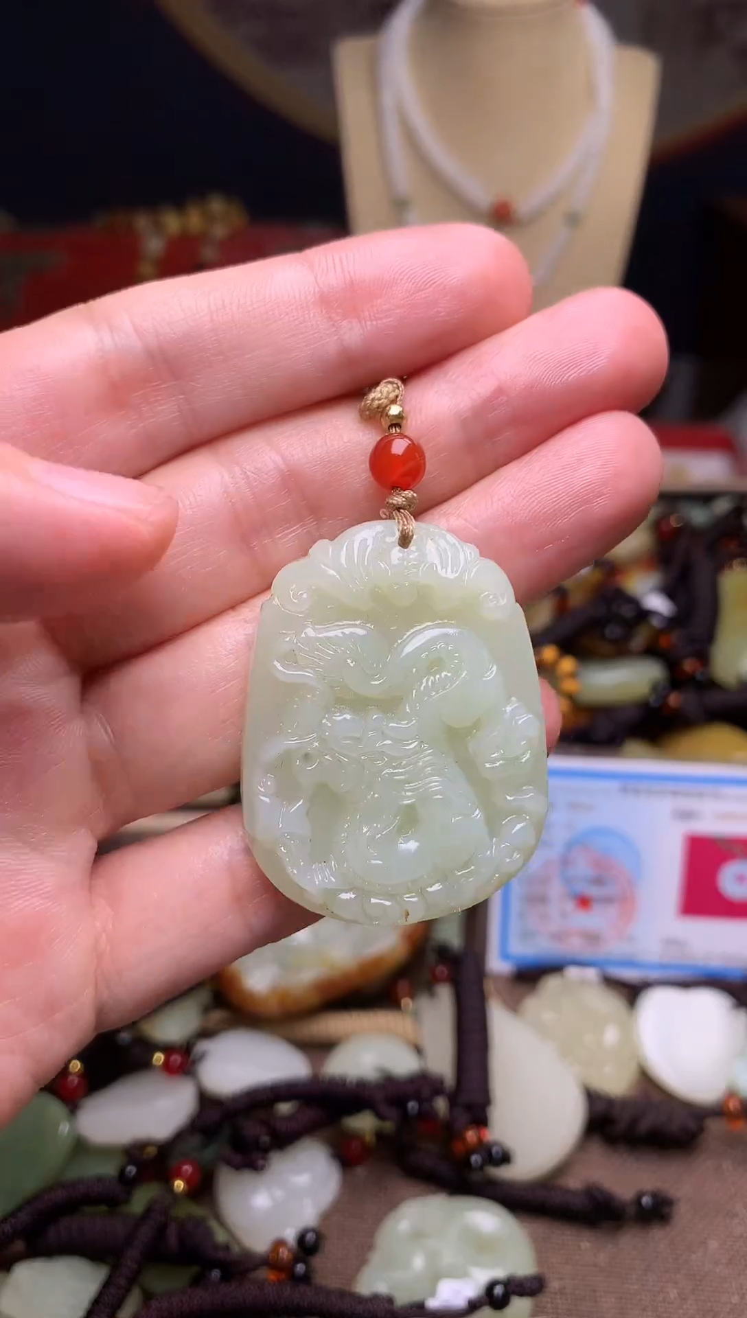 颈饰未镶嵌和田玉新疆料青海料清水和田玉吊坠