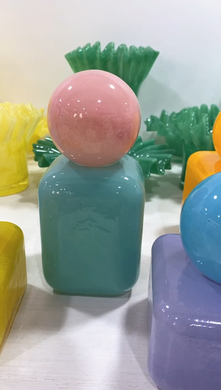 【闪购商品】琉璃慕忆家花瓶一套